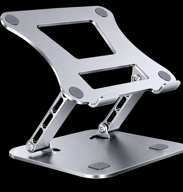 XMSJ Laptop Stand Adjustable Carbon Steel Notebook Tablet Stand Up to 17 Inch Macbook Laptop Portable Foldable Cooling Holder