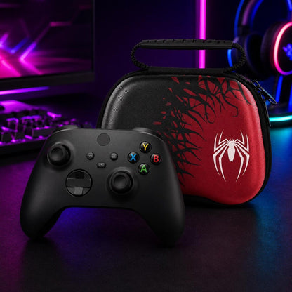 Spider-Themed Hard Shell Controller Travel Case Nova Loot