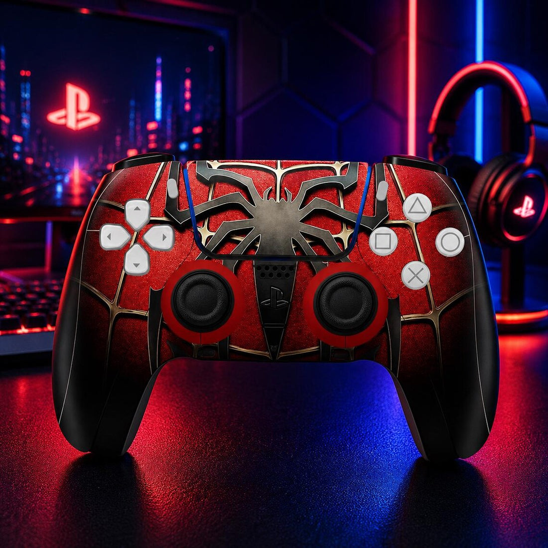 PS5 Controller Skin Sticker, Decal Vinyl Wrap for PS5 Pro Slim Console, Protective Gamepad Cover, Custom Gaming Accessories
