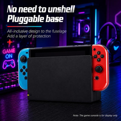 Clear ultra-thin protective case for Nintendo Switch console, Switch case with precise port and button cutouts