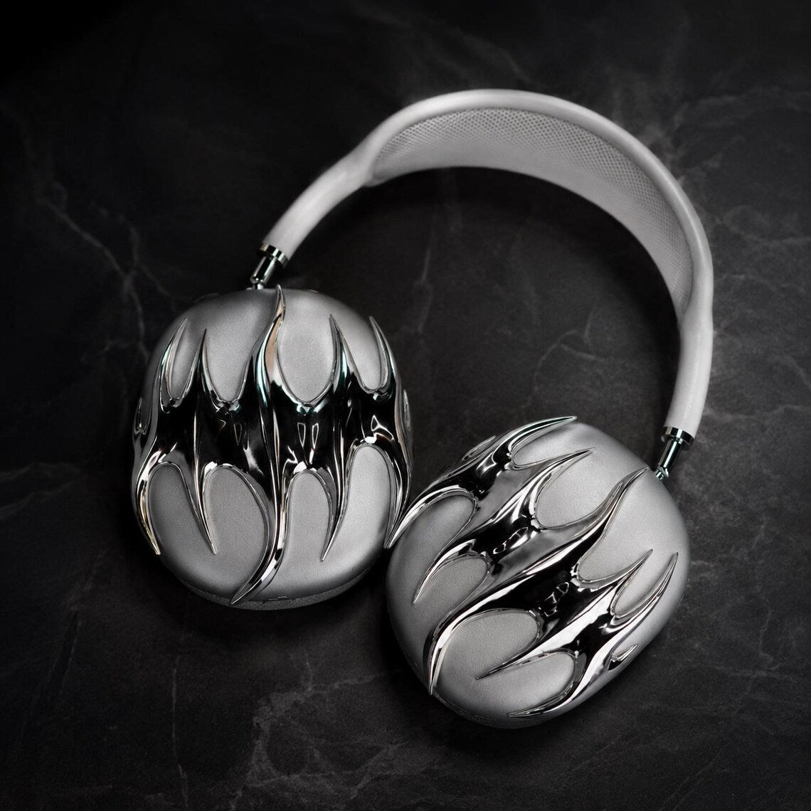 Y2K Spider Style Headphone Cover for Max Headphones, Gothic Metallic Headset Accessory, Cyber Punk Ear Cup Decoration, Trendy Audio Gear