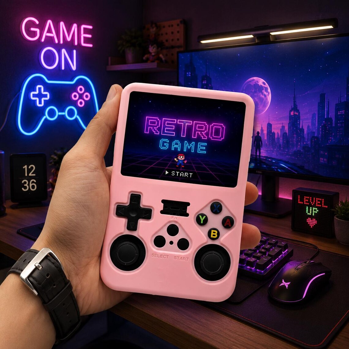 R36S Silicone Protective Case, Handheld Game Console Cover, Shockproof Gaming Case, Dustproof Soft Shell, R36S Console Accessory