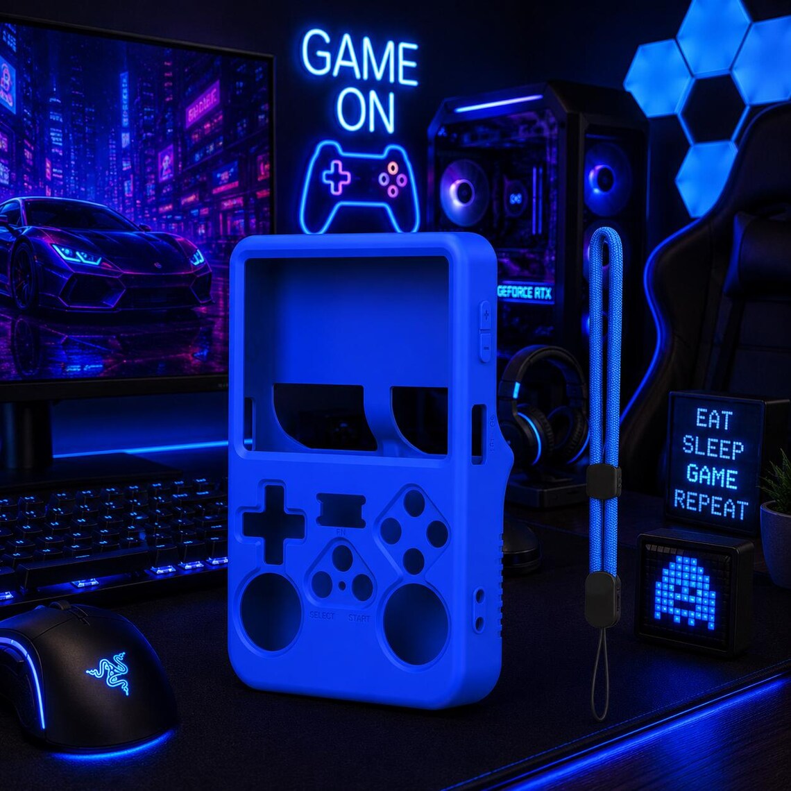 R36S Silicone Protective Case, Handheld Game Console Cover, Shockproof Gaming Case, Dustproof Soft Shell, R36S Console Accessory