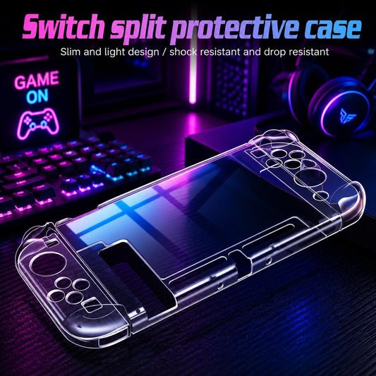 Clear ultra-thin protective case for Nintendo Switch console, Switch case with precise port and button cutouts